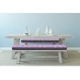 thumbnail image 4 of Floral Bench Cushion Set of 2, Pastel Purple Tones Zentangle Ornamental Flowers and Curlicue Lines, Standard Size Foam Pad and Decorative Cover, Mauve Lilac and Violet, by Ambesonne, 4 of 4
