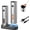 Classic Silver, variant on Electric Rechargeable Salt and Pepper Grinder Set Top-Refill Automatic Pepper Mill Grinder with Charging Base, Adjustable Coarseness, Easy Filling Larger Capacity with Led for Home Kitchen