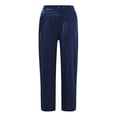 thumbnail image 4 of MSJUHEG Women'S Pants High Waisted Jeans For Women Womens Trousers Back Pants Elastic Waist Linen Pants Pants Linen Pants Dark Blue 4Xl, 4 of 5