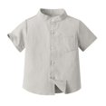 thumbnail image 1 of SDNall Printemps et Été Mignon Imprimé Garçons Hort Manches Debout Col Blouse, 1 of 9