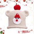thumbnail image 2 of Cozy Christmas Knit Beanie For Women Men Fun Holiday Party Hat Cute Xmas Stocking Cap Soft Yarn Winter Earflap Cap For Family, 2 of 7
