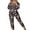 Black, variant on Women's Christmas Hooded Jumpsuit, Long Sleeve Zip Up V Neck Cartoon Print One Piece Pajamas