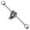 #07, variant on 1PCS Surgical Steel Industrial Bar Ear Barbell Ring 14G Body Scaffold Piercing-#06