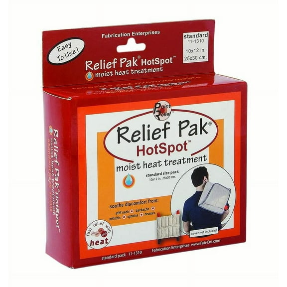 Relief Pak Hotspot Moist Heat Pack, Standard Size, 10" X 12"