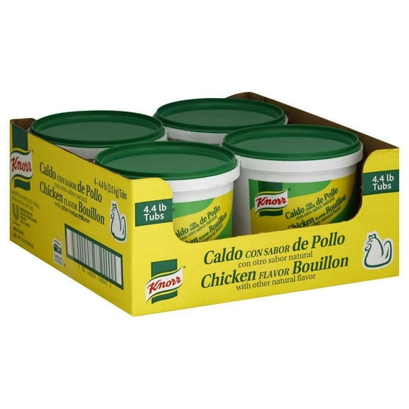 4 Packs : Unilever Bestfoods Knorr Chicken Caldo Depolo Base, 4.4 Pound. Bouillon