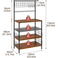 thumbnail image 2 of Bakers Rack Kitchen Microwave Stand Coffee Bar Table 5 tier Storage Shelf Rack adjustable for Spices Pots, 2 of 8