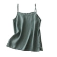 thumbnail image 2 of Timegard Camisole Tops for Women Scoop V Neck Neck Spaghetti Strap Tank Tops Loose Casual Tee Shirts, 2 of 7