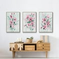 thumbnail image 6 of Posy Blooms I - Framed Premium Gallery Wrapped Canvas L Frame 3 Piece Set - Ready to Hang, 6 of 9