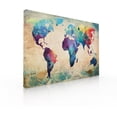 thumbnail image 1 of Cuadro Decorativo Para Recamara Sala O Comedor, Mapa Vintage Ideas Creativas Cuadro sublimado en tela, 1 of 2