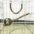 thumbnail image 6 of Comfy Parrot Toys Colorful Bird Rope Perches Cage Accessories Cotton Bungee Bird Toy, 6 of 7
