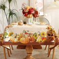 thumbnail image 4 of Fall Thanksgiving Pumpkin Sunflower Rectangle Tablecloth Party Decoration Waterproof Dining Table Tablecloth Farmhouse Decor, 4 of 6