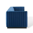 thumbnail image 4 of Modway Conjure Channel Tufted Velvet Sofa in Navy, 4 of 9