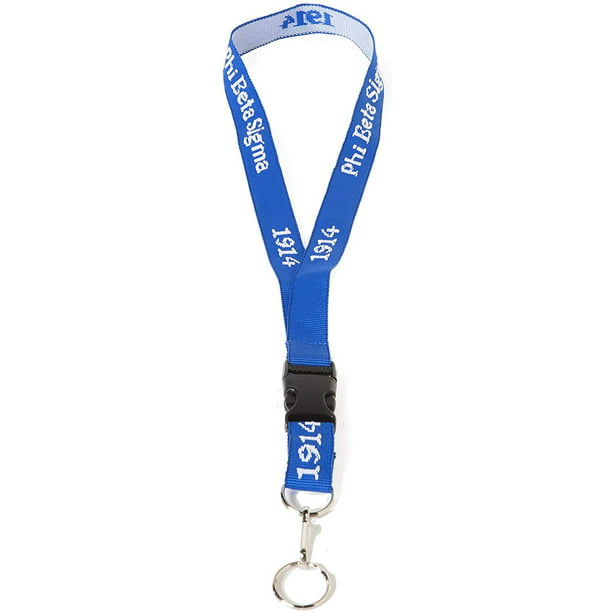Phi Beta Sigma Fraternity New Woven Embroidered Lanyard