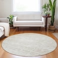 thumbnail image 5 of HomeRoots 662930 8 ft. Ivory & Beige Abstract Transitional Washable Round Area Rug with UV Protection, 5 of 9