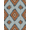 Gray Burnt Orange, Pattern 3, variant on ODIKA Watercolor Distressed Stacked Border Mirrored Aztec Stepped Motifs Foldable Easy Care for Queen Size Bedroom, Under Bed, Master