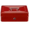 thumbnail image 5 of Caja de efectivo de seguridad KISHNELL ARCOSHOP Rojo con Cerradura 2 Llaves y bandeja 5 compartimientos, 5 of 5