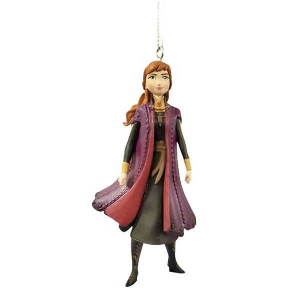 Frozen Elsa Sister Anna 4" Purple Cape Ornament Figure Figurine Holiday Charm