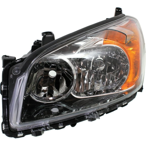 Headlight Compatible With 2009-2012 Toyota RAV4 Left Driver Halogen With bulb(s)