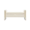 thumbnail image 5 of Miniyam Modern Teddy Fabric Upholstered Bed End Bench with Arms and Storage, for Living Room,Bedroom,Beige, 5 of 10