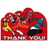 Power Rangers Ninja Steel Party Supplies Thank You Cards 8ct.