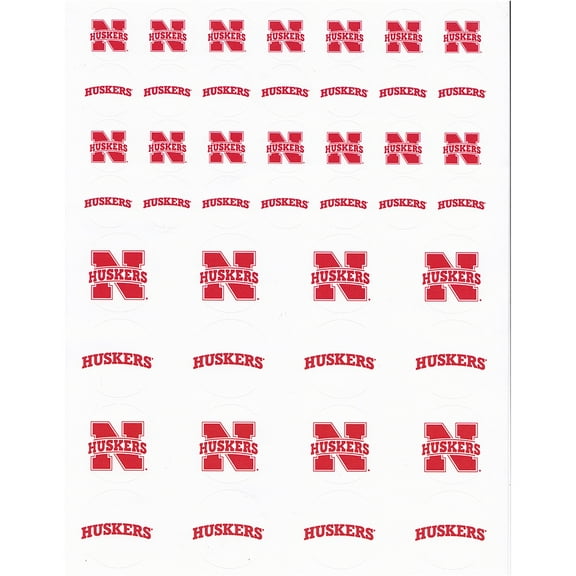 Nebraska Cornhuskers Small Sticker Sheet - 2 Sheets