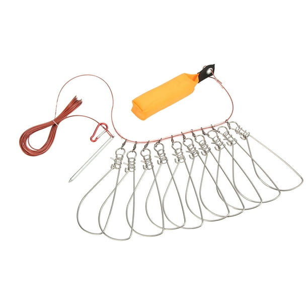 Fish Stringer Kit, Reduce Twisting Detachable 5m Steel Wire Fishing ...