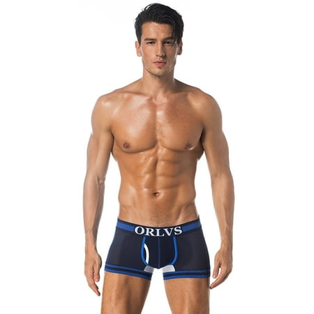 

UDAXB Lingerie Men Underwear Solid Breathable Boxer Brief Short Bulge Pouch Underpants(Buy 2 get 1 free)