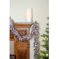 thumbnail image 3 of Northlight 50' x 4" Unlit Shiny Silver Wide Cut Tinsel Christmas Garland, 3 of 3