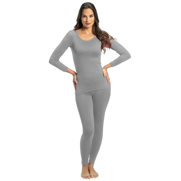 Rocky Thermal Underwear For Women, Heavyweight and Midweight (Thermal Long  Johns Set) Shirt & Pants Heather Grey