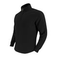 thumbnail image 2 of Mens 1/4 Zip Sweatshirts Waffle Long Sleeve Sweater Stand Collar Sweatshirts Casual Tops Half Zip Sweatshirts Jacket Regular Pullovers Autumn Winter Sweaters Warm Hiking Fishing Tops, 2 of 7