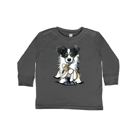 

Inktastic Tri-Color Border Collie Gift Toddler Boy or Toddler Girl Long Sleeve T-Shirt