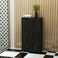 thumbnail image 2 of HOMCOM Armoire de Garde-Manger de Cuisine Armoire de Rangement de Garde-Manger avec Portes de Grange Noir, 2 of 10
