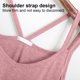 thumbnail image 3 of Camiseta sin mangas plisada sexy con cuello en V y corte holgado para mujer con talla grande, 3 of 6