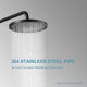 thumbnail image 3 of Shower Arm with Flange, 12 Inches Wall Mount Replacement Angle Shower H, 3 of 5