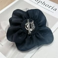 thumbnail image 5 of Satin Fabric Rose Flower Brooch for Women 5.5in Oversized Camellia Corsage Elegant Floral Boutonniere for Wedding Party Dance Banquet Ceremony Dress Accessory Handmade Jewelry, 5 of 12