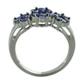 thumbnail image 4 of 1.28 Ctw Tanzanite Gemstone 925 Sterling Silver Women Love Engagement Ring (Sterling Silver, 5.5), 4 of 8