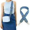thumbnail image 4 of Becaristey Simple Bag Strap Replacement Exquisite Craft And High-end Texture No Loose Thread Shoulder Bag Strap Light Blue, 4 of 6