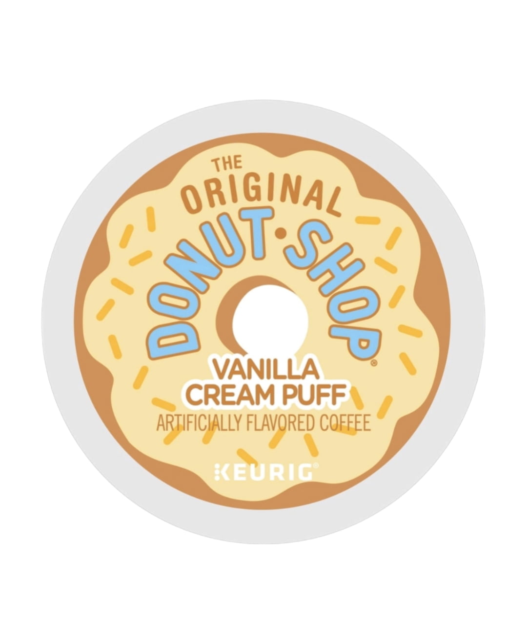 The Original Donut Shop Chocolate Glazed Donut and Vanilla Cream Puff Coffee K Cups Variety Pack, 24 K Cups Each