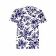thumbnail image 5 of Fartey Women's Vintage Flowers Shirts Casual Boho Floral Printed Short Sleeve T-Shirts Summer Crew Neck Tunic Tops Plus Size Vacation Tees Multicolor XXXXXL, 5 of 5