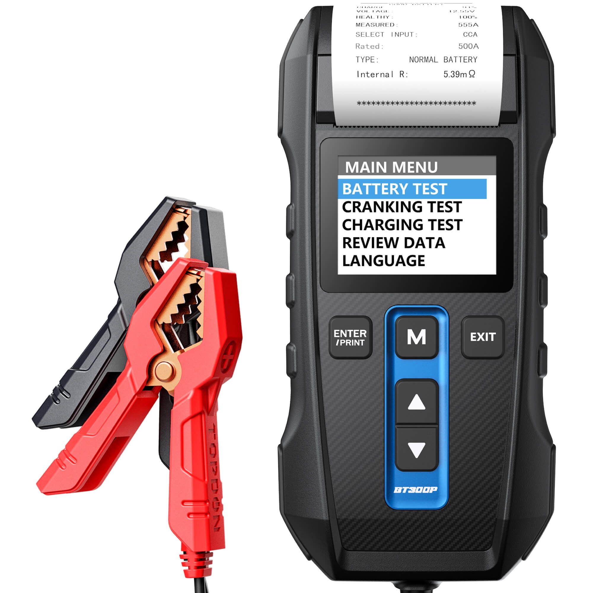 TOPDON BT100 Auto Acid Car Battery Tester, 12V 100-2000 CCA