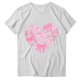 thumbnail image 4 of Puntoco Liquidación de blusas cortas para mujer, blusa de manga corta con estampado de moda para mujer, camiseta divertida con cuello redondo, 4 of 5