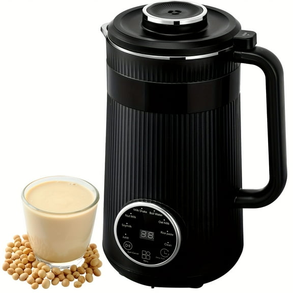 Nut Milk Maker Blender, 8 In 1, 32oz Homemade Almond, Oat, Coconut, Soy,  Based Milks And Non Dairy Beverages, Automatic Soybean Milk Machine With Delay Start/Keep Warm/Boil Water, Black.