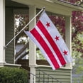 thumbnail image 2 of Washington DC State Flag - 3ft x 5ft Knitted Polyester, State Flag Collection, Made in The USA, 2 of 5