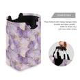 thumbnail image 3 of Yayeee Freestanding Laundry Hamper with Handle Collapsible Large Storage Basket for Clothes, Pastel Purple Marble Pattern, 3 of 7