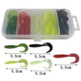 thumbnail image 4 of 5 Colors Fishing Bait 5.5cm~7cm Lure Artificial Rubber Worm Wobblers Fishing Tackle Supplies, 4 of 9