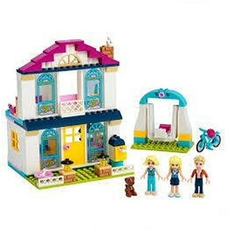 LEGO 41398 Friends 4  Stephanie's House Dollhouse Play Set with Family Figures, Toys for Preschool Kids,  LEGO Friends