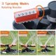 thumbnail image 3 of Aspersor de jardín, 3 brazos, rotación automática de 360°, aspersores de agua ajustables para jardín, sistema de riego de césped para jardín, parque y patio, 3 of 5