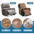 thumbnail image 3 of 100% Waterproof Recliner Chair Covers, 28" Recliner Cover Chair Covers with Side Pocket &Non-Slip, Reclining Furniture Protector for Large Power Lift Recliner (Terracotta), 3 of 6