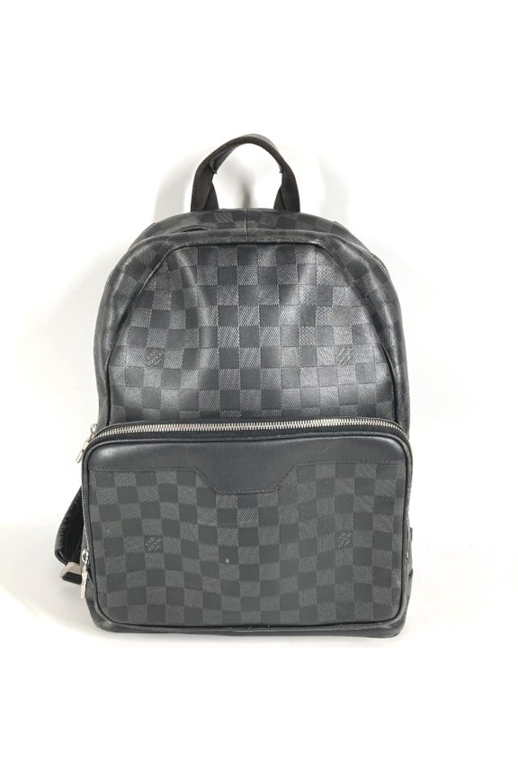 Pre-Owned LOUIS VUITTON N40306 Damier Infini Canvas Backpack, Leather, Onyx and Black, for Men...