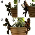 thumbnail image 3 of Taza colgante de resina con diseño de hada para niña, cesta de flores con borde, adornos decorativos para maceta de jardín, 3 of 4